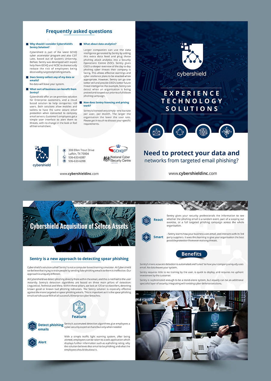 Flyer Design by CreativeKnot 2 for Cybershield | Design #18491630