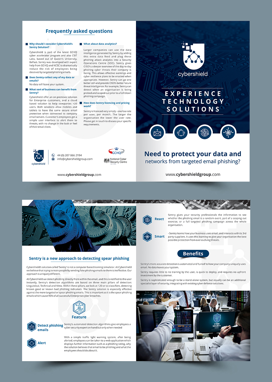 Flyer Design by CreativeKnot 2 for Cybershield | Design #18517706