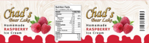 Ice Cream Container Print Design | Label Design by 55rova