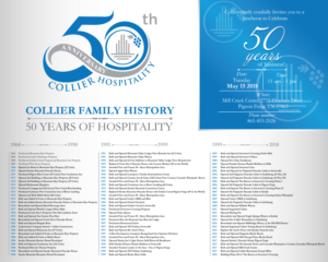 Celebrating 50 Years of Collier | Diseño de Póster por Ashley Erasmus