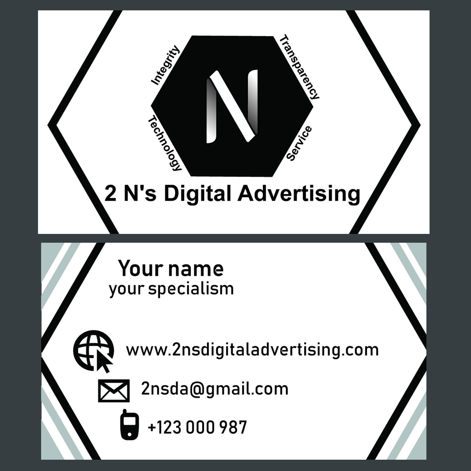 Logo Design by Damsel Constandina for 2 N's Digital Advertising | Design #18582637