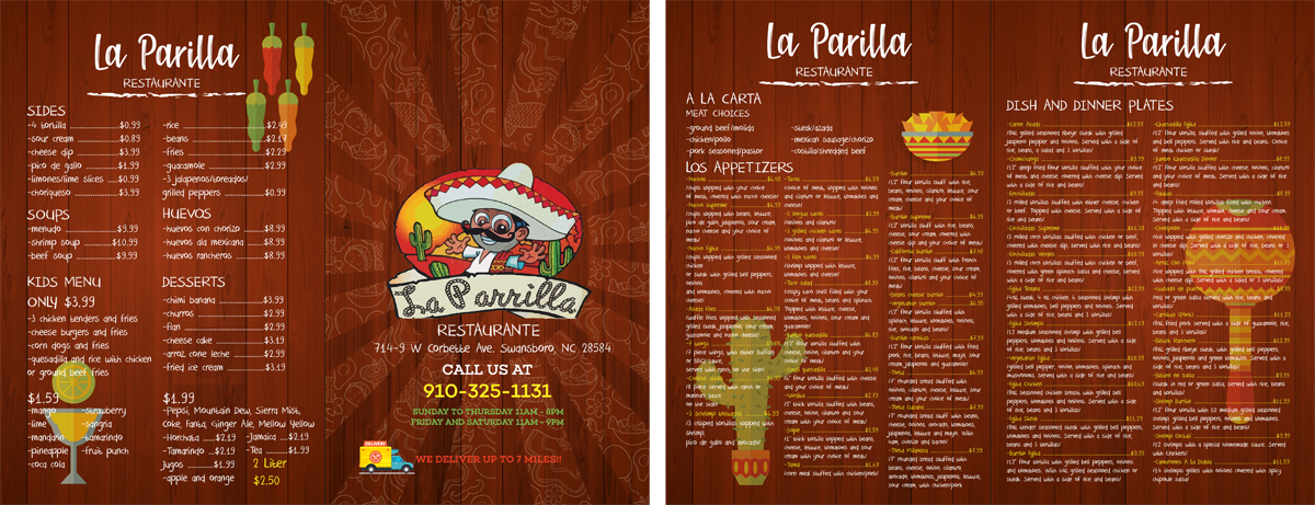 Menü-Design von desanovska für dieses Projekt | Design #18529294