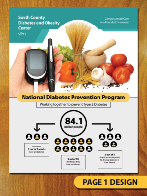 Design de Flyer par LeonFX pour South County Diabetes and Obesity Center | Design #18496195