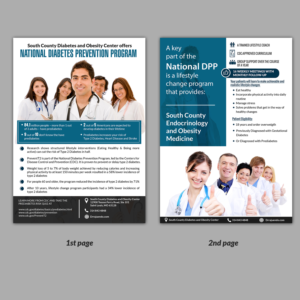 Flyer Design by Schöpfer for South County Diabetes and Obesity Center | Design: #18499864
