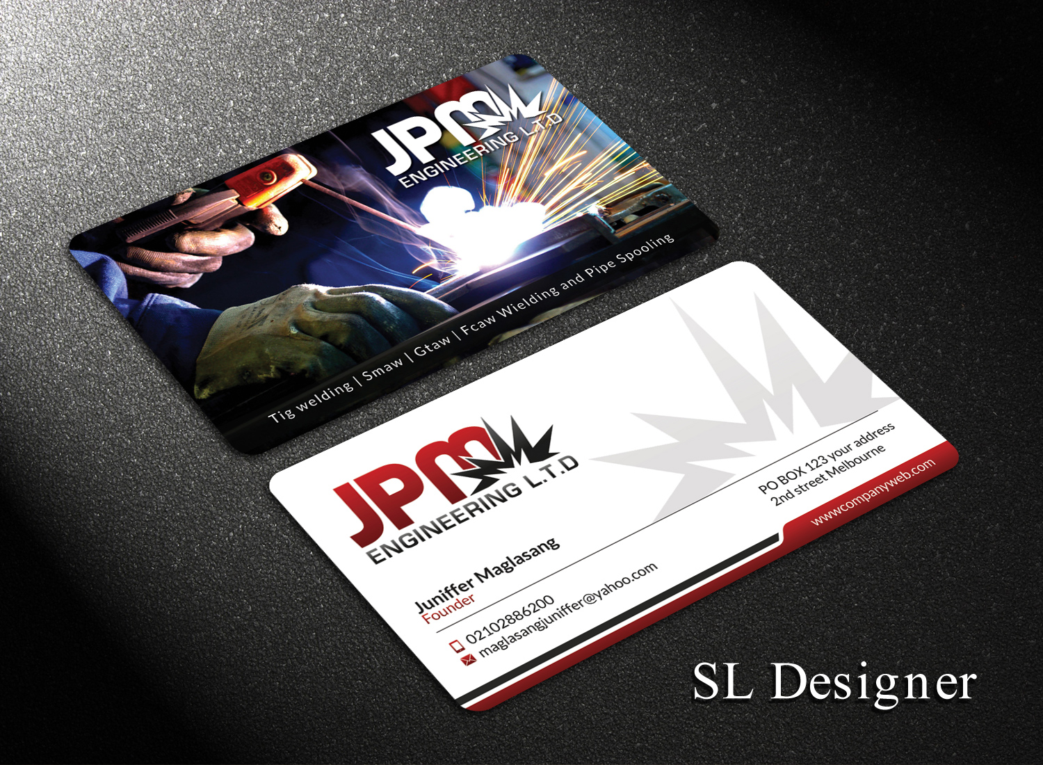 Design de Carte de Visite par SL Designer pour JPM Engineering | Design #18513525