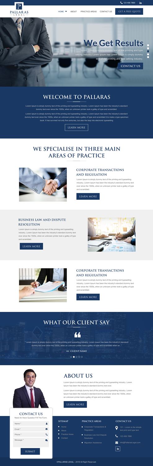 Web Design by rightway for this project | Design #18508548