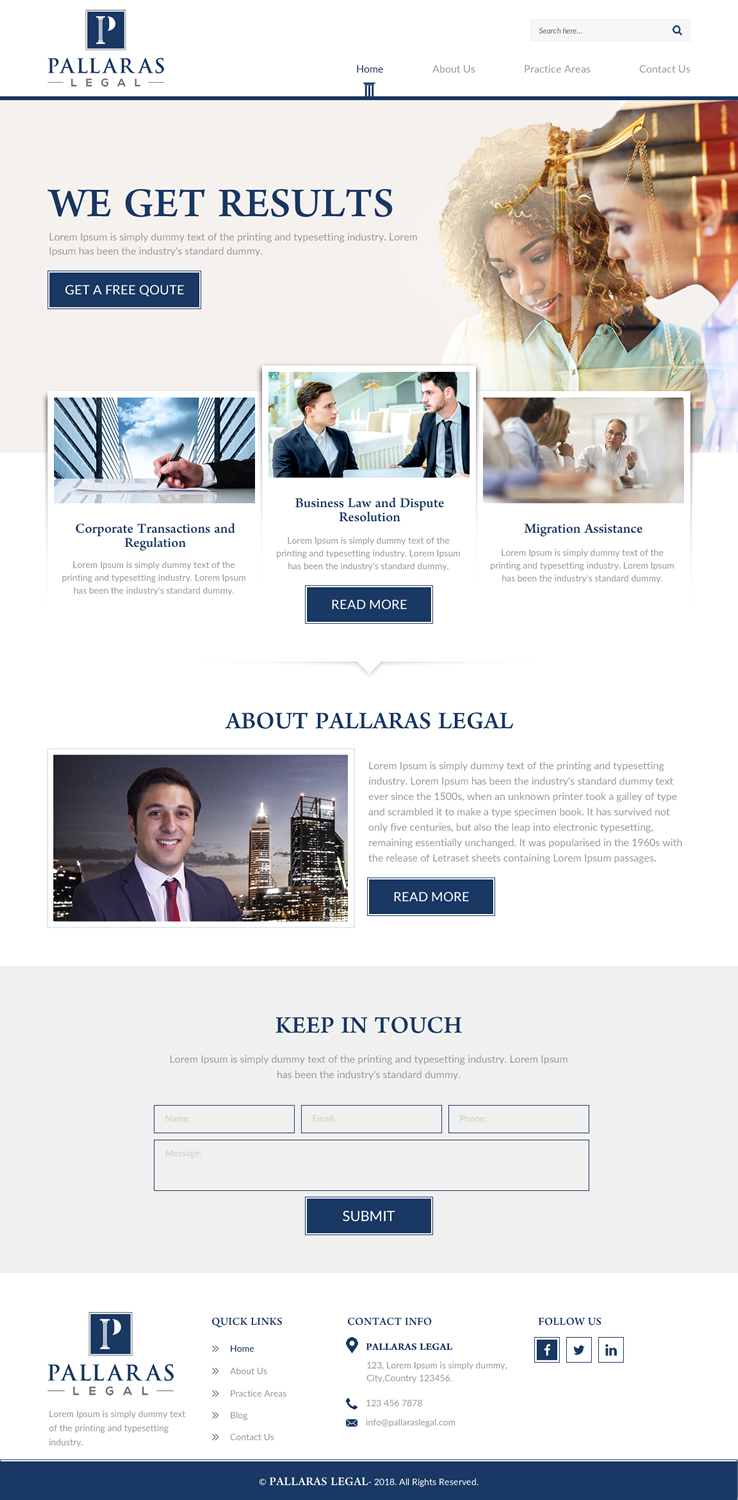 Web Design by rightway for this project | Design #18508551