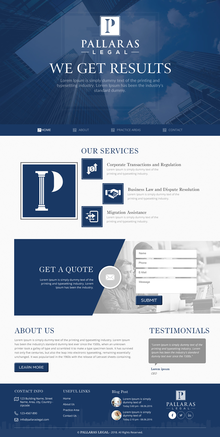 Web Design by rightway for this project | Design #18508554