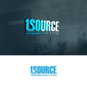 1 Source Refrigeration & HVAC / creative 1 as the logo. | Logo Design by sushsharma99