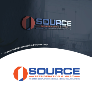 Logo Design by A S design @ for 1 Source Refrigeration & HVAC | Design: #18511006