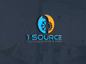 Logo Design by sponix for 1 Source Refrigeration & HVAC | Design: #18499304