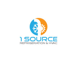 Logo Design by sponix for 1 Source Refrigeration & HVAC | Design: #18499305
