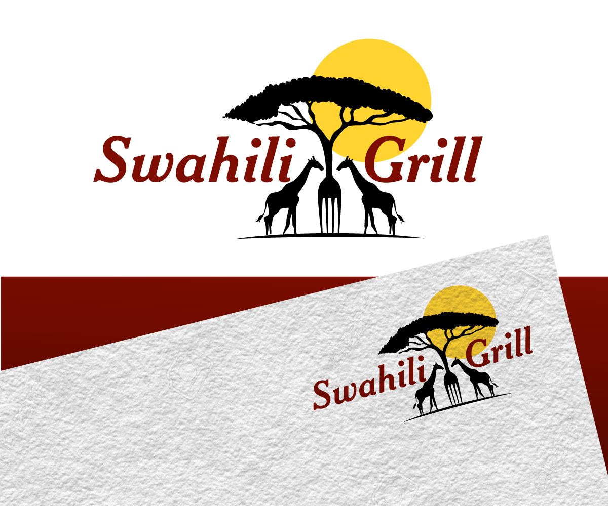 Modern, Colorful, Restaurant Logo Design for Swahili Grill by Jay