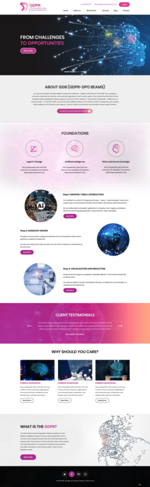 Web Design par pb pour ce projet | Design : #18507962