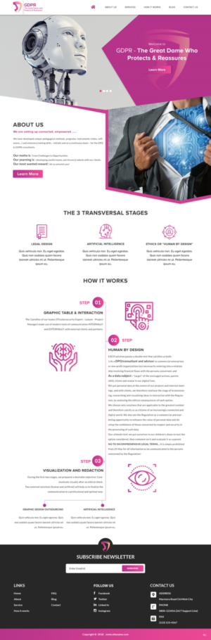 Web Design par pb pour ce projet | Design : #18654224