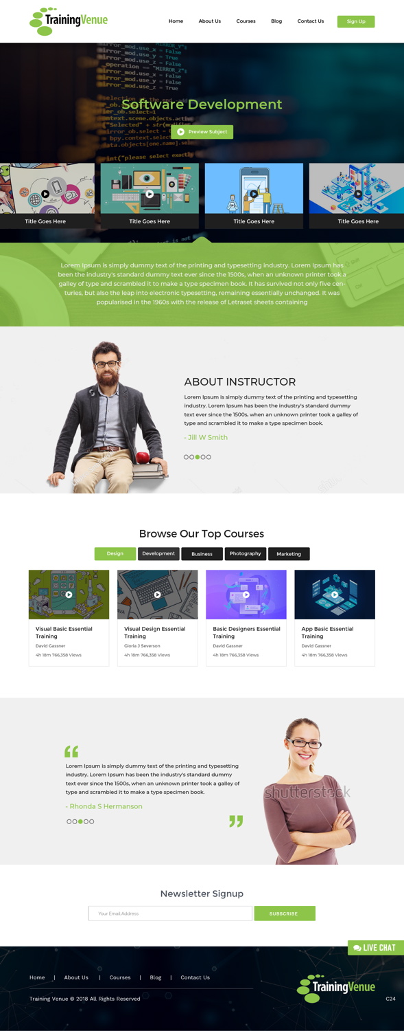 Web Design by pb for this project | Design #18557771