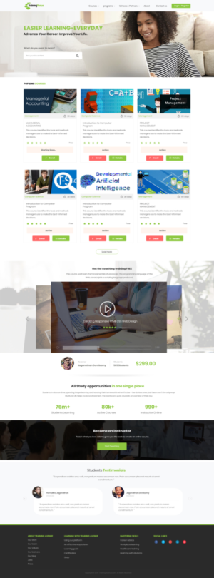 Web Design by Stranger Designer for this project | Design #18566279