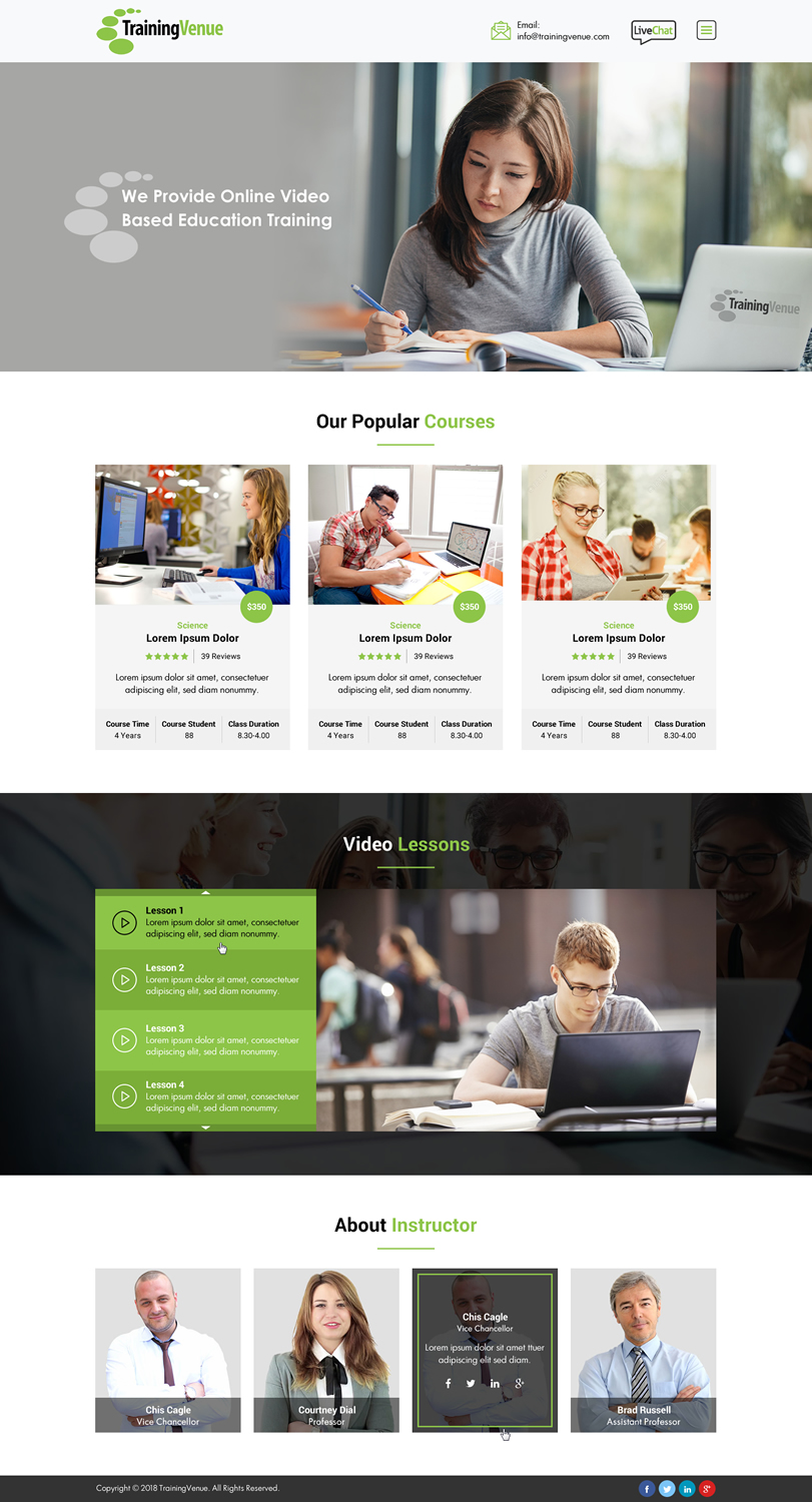 Web Design by Creative Design for this project | Design #18565619