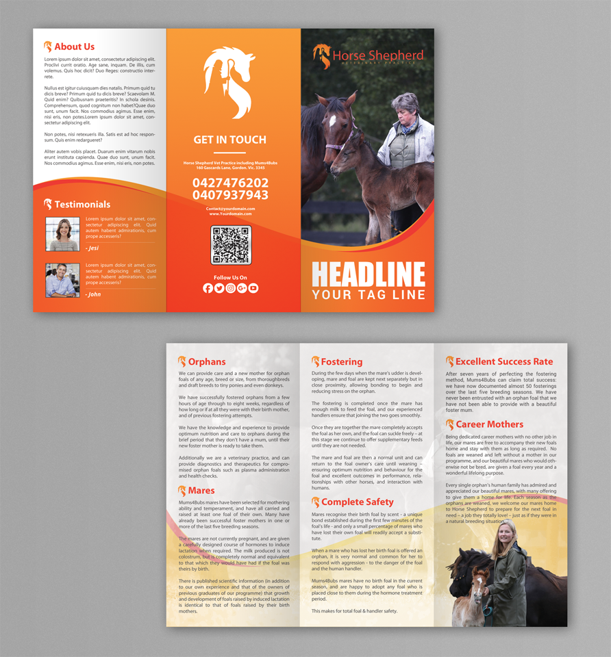 Flyer-Design von chandrayaan.creative für Horse Shepherd Park | Design #18622934