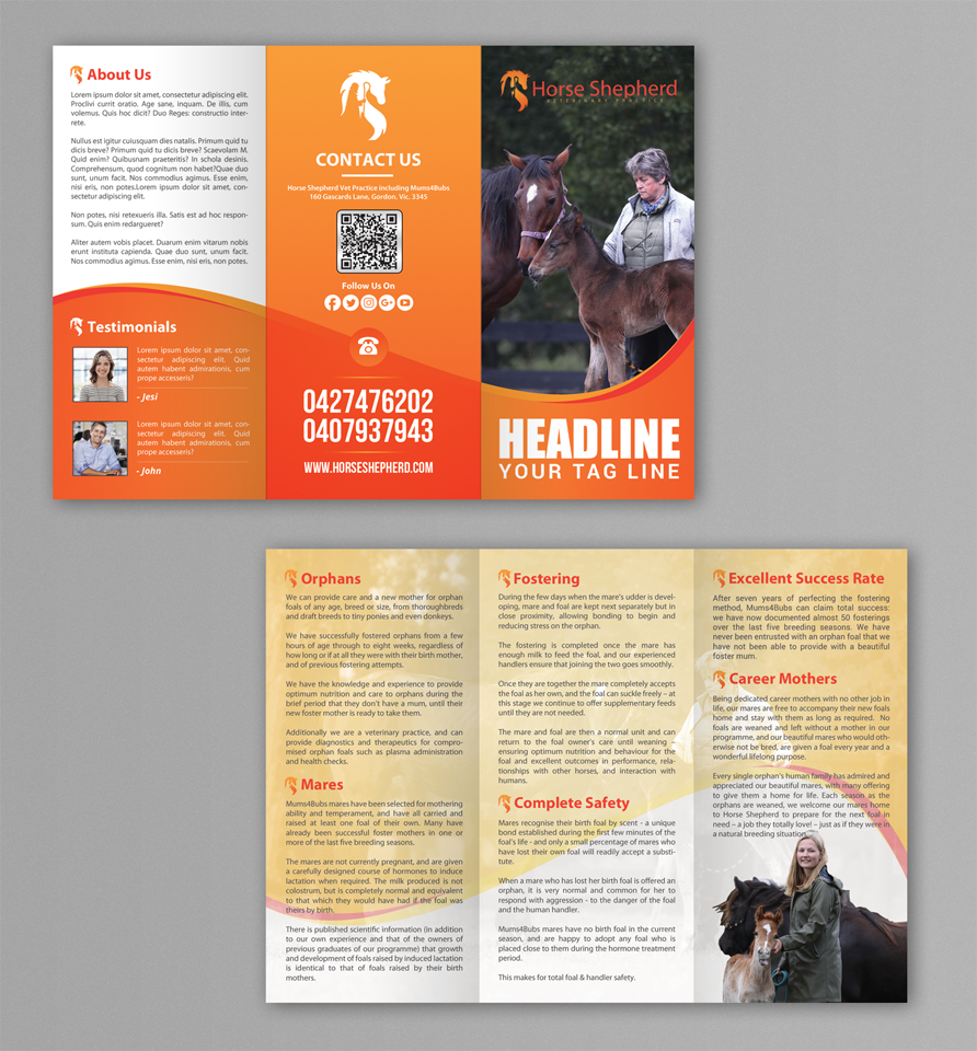 Flyer Design by chandrayaan.creative for Horse Shepherd Park | Design #18622935