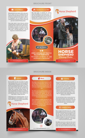 Horse Shepherd Veterinary Practice including Mums4Bubs | Design de Flyer par SAI DESIGNS