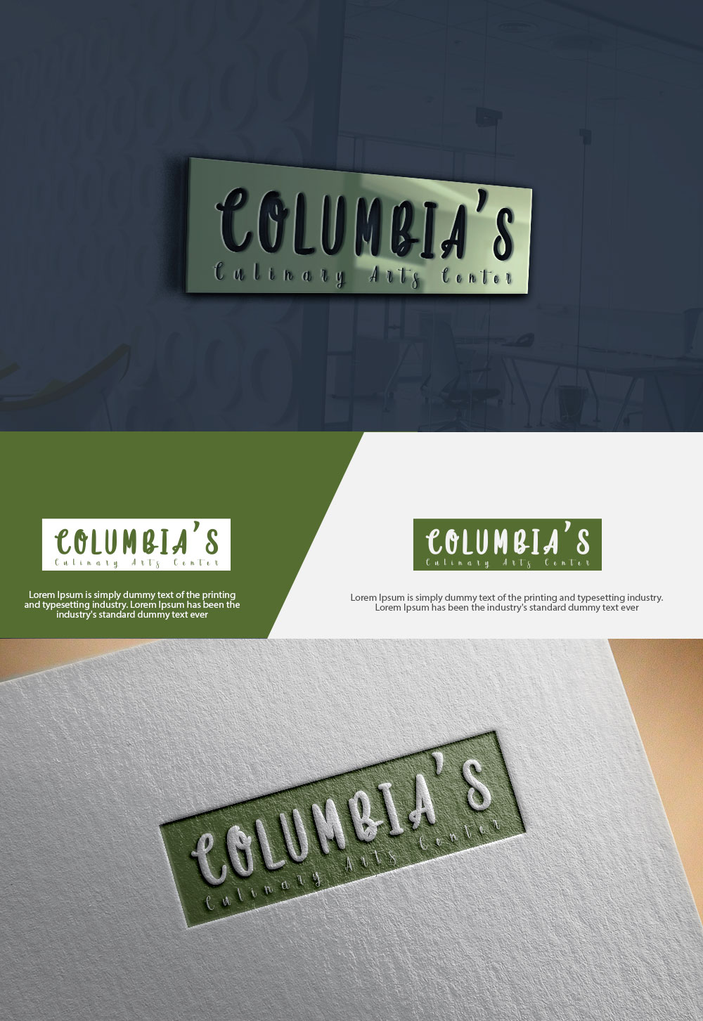 Logo-Design von dr ghulam mustafa sahab für Columbia Culinary Arts Center | Design #18507340