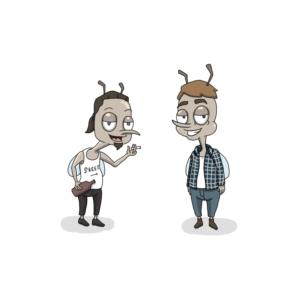Drunk cartoon mosquito's needed for adult animation sitcom | Design Graphique par @vorbys