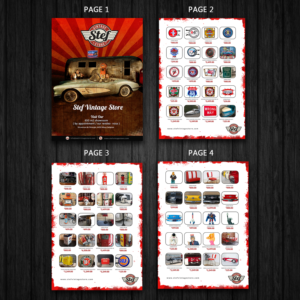 Flyer stef vintage store  ( 4 pages A 4 )