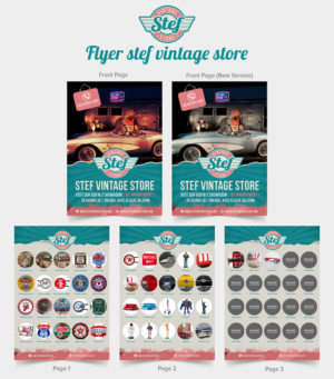 Flyer stef vintage store  ( 4 pages A 4 ) | Design de Flyer par SAI DESIGNS