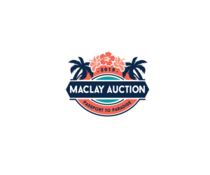 Maclay Auction 2019: Passport to Paradise | Logo Design by Ena