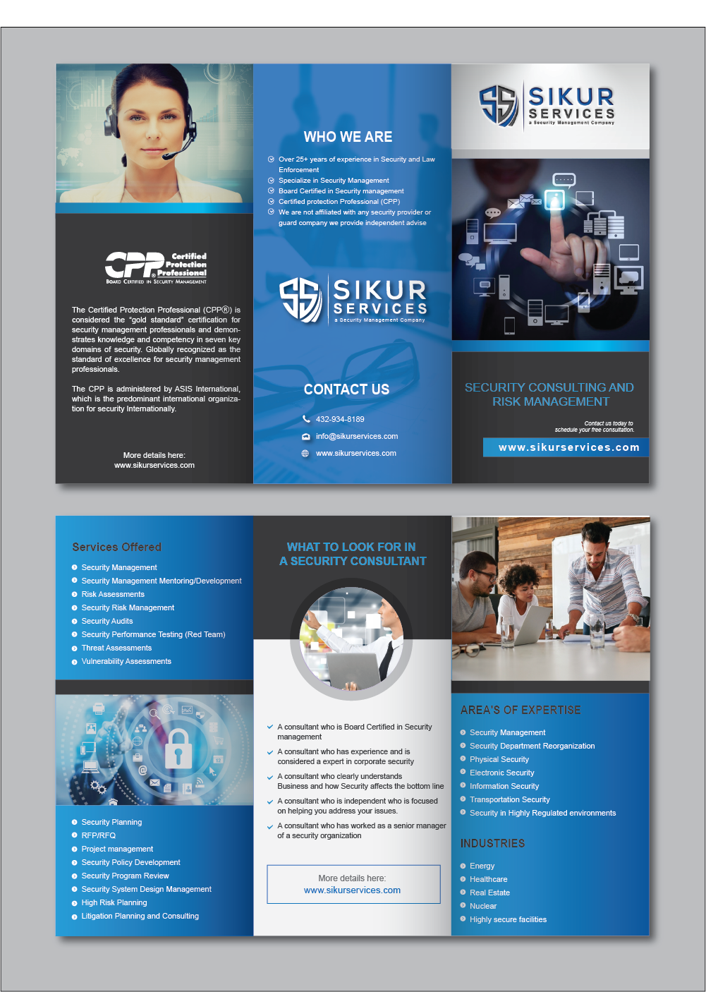 Flyer Design by alex989 for Sikur Services LLC. | Design #18532455