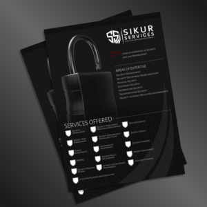 Flyer Design by elveneclipse for Sikur Services LLC. | Design: #18534071