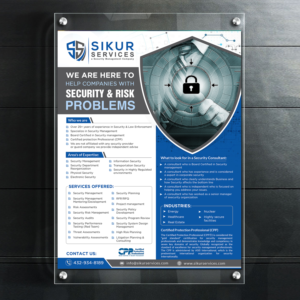 Flyer Design by creative.bugs for Sikur Services LLC. | Design: #18532869