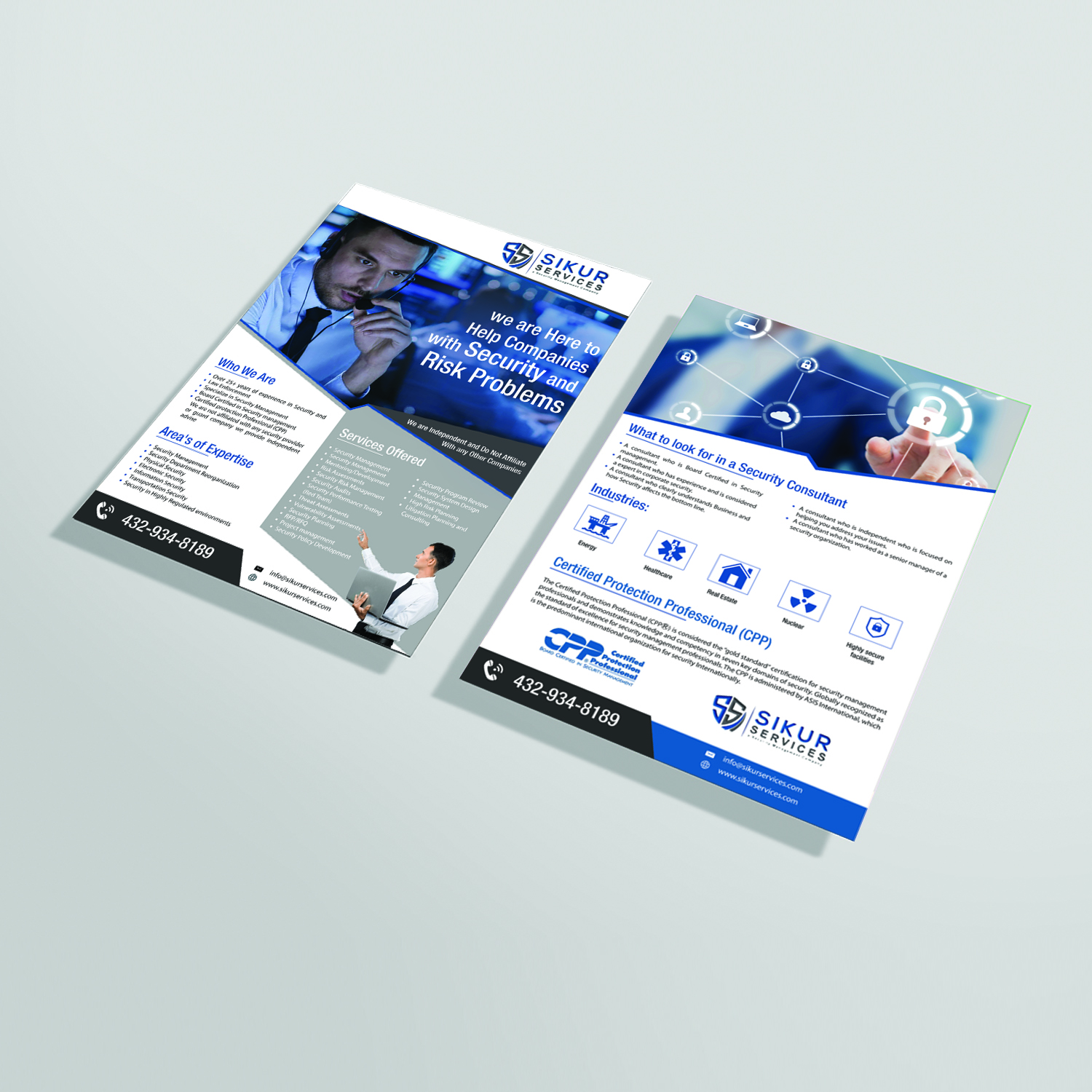 Flyer Design by creative.bugs for Sikur Services LLC. | Design #18532966