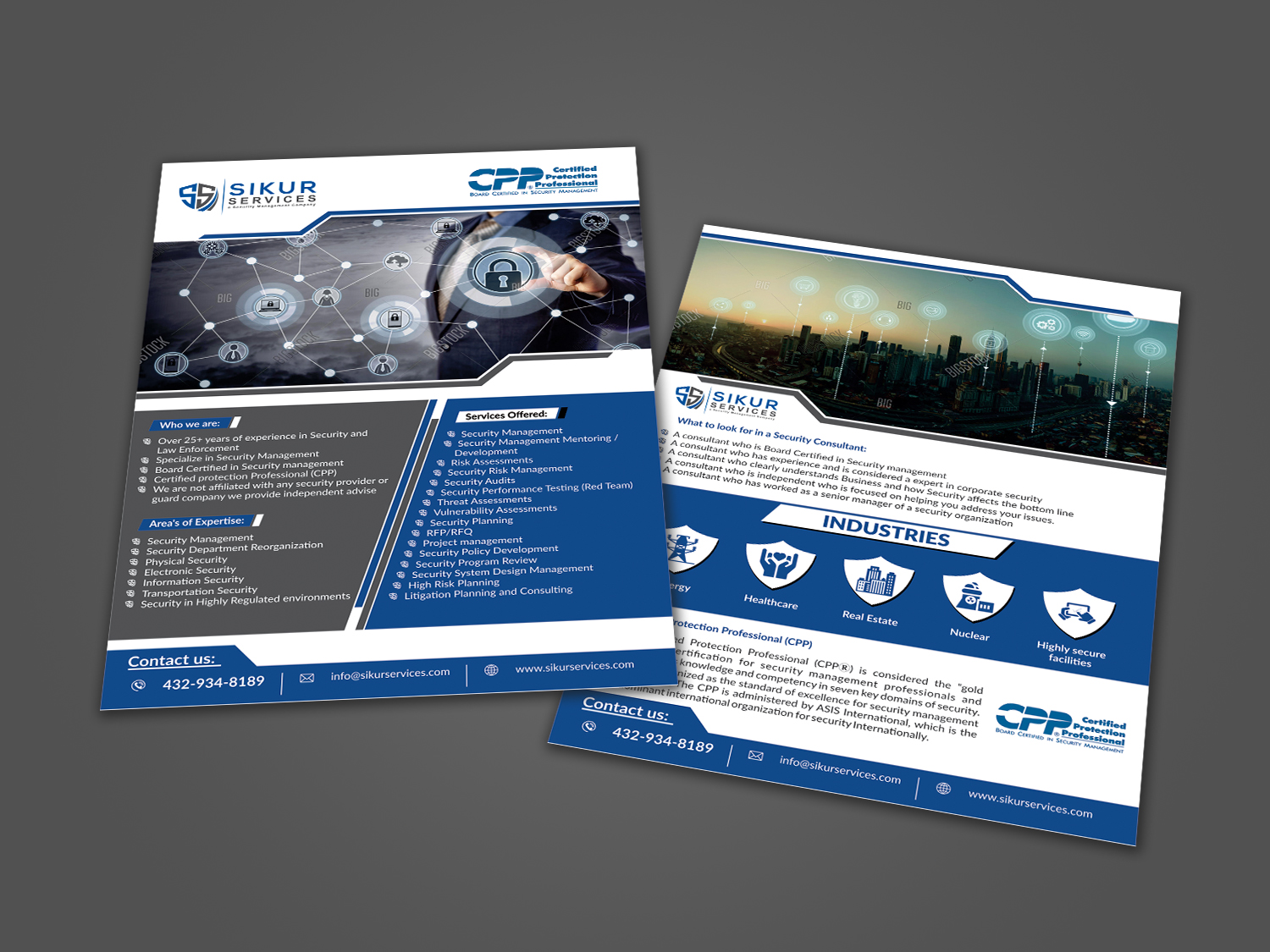 Flyer Design by ecorokerz for Sikur Services LLC. | Design #18533496