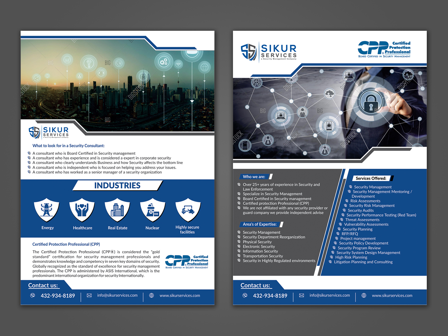 Flyer Design by ecorokerz for Sikur Services LLC. | Design #18533497