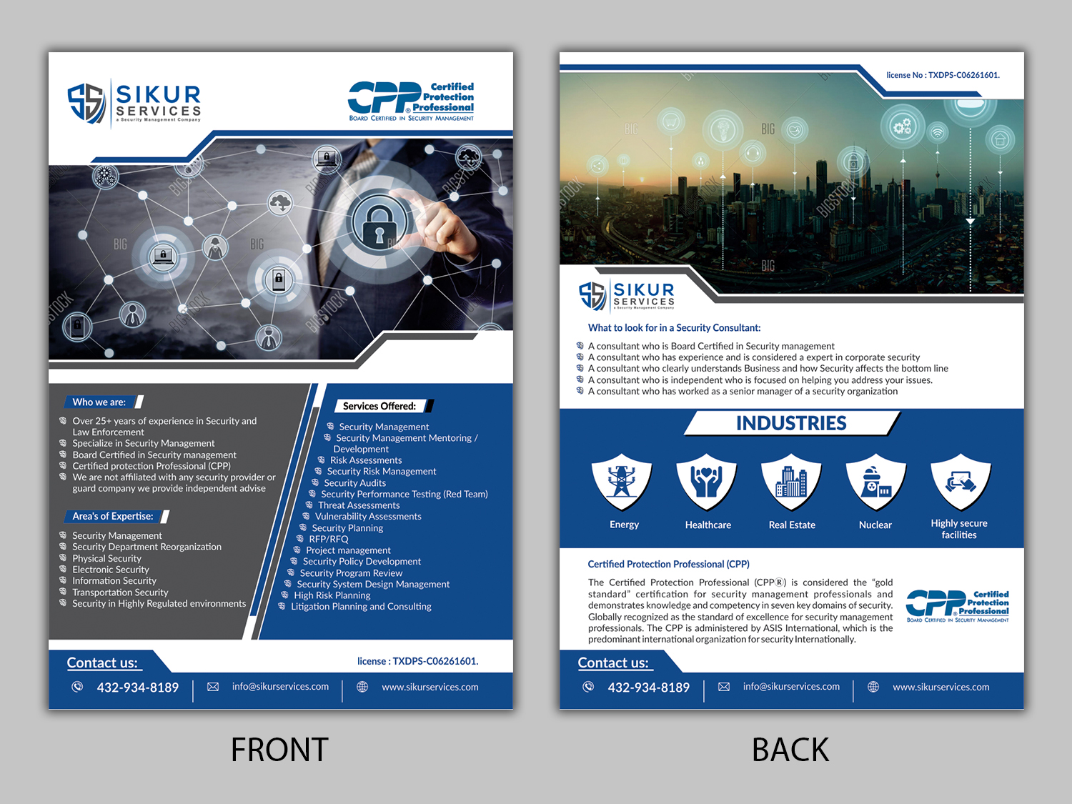 Flyer Design by ecorokerz for Sikur Services LLC. | Design: #18578975