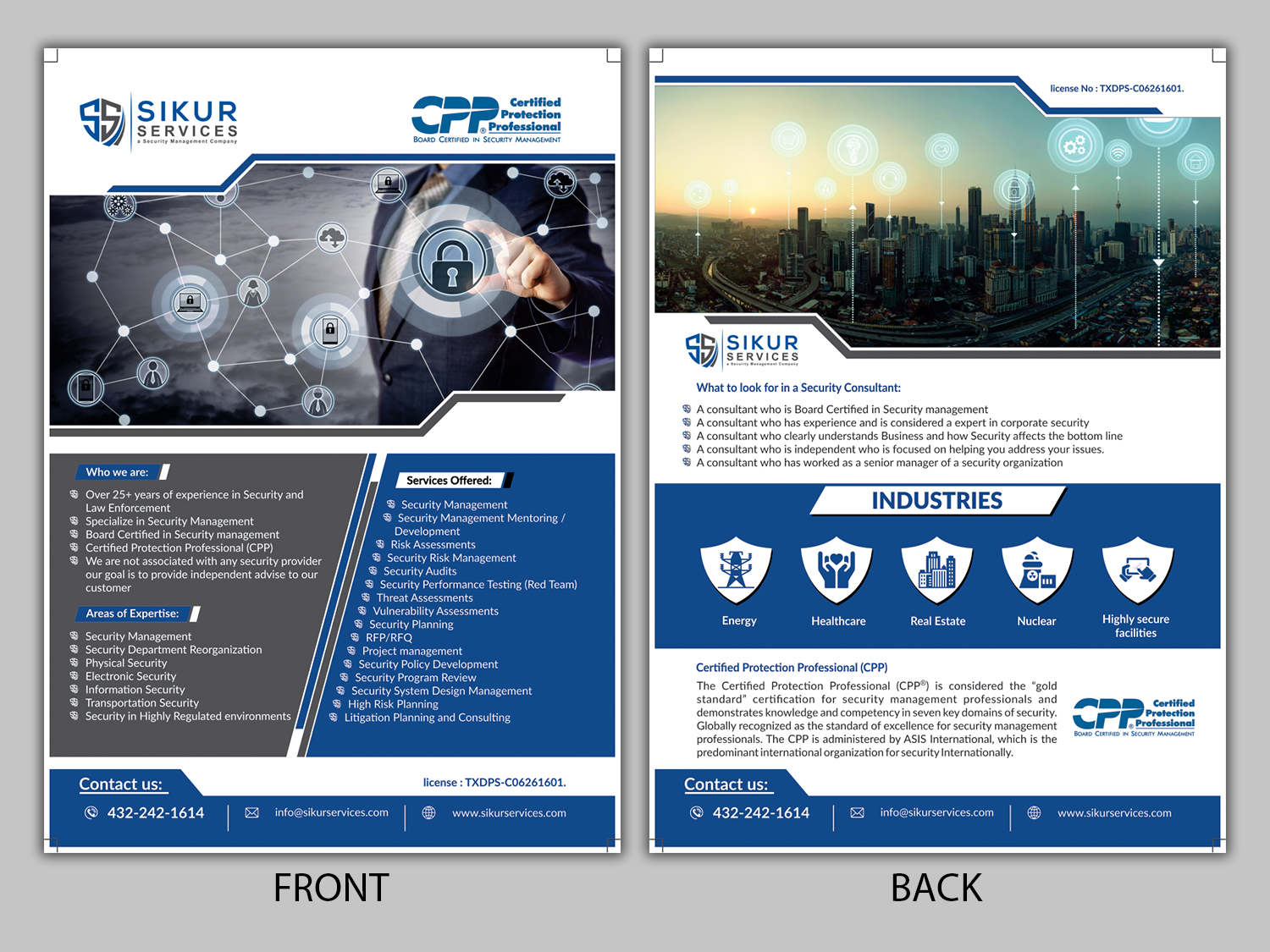 Flyer-Design von ecorokerz für Sikur Services LLC. | Design #18647837