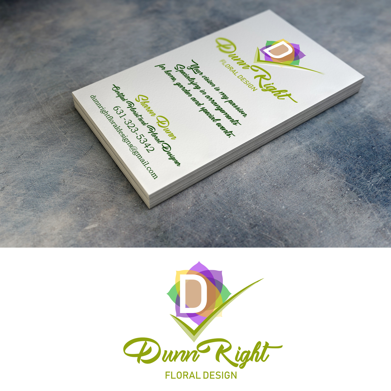 Logo Design by Superleggera for Dunn Right Floral Designs | Design #18614212