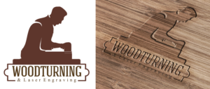 Woodturning & Laser Engraving  | Logo Design by Foxelate