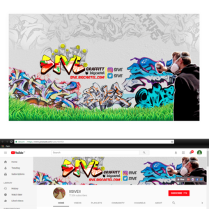 Graffiti YouTube Banner Header | Graphic Design by SAI DESIGNS