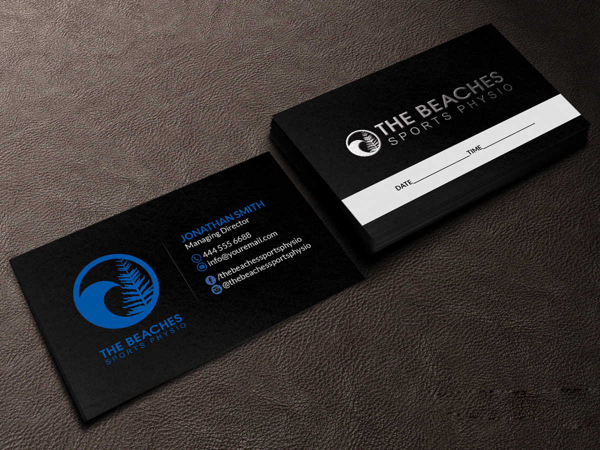 Business Card Design by Creations Box 2015 for The Beaches Sports Physio Pty Ltd | Design #18531570