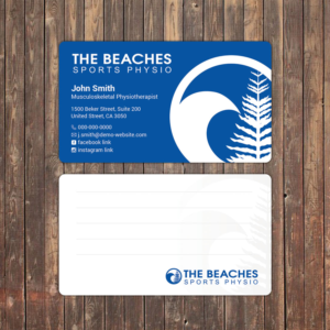 Design de Carte de Visite par Sky007 pour The Beaches Sports Physio Pty Ltd | Design : #18558650
