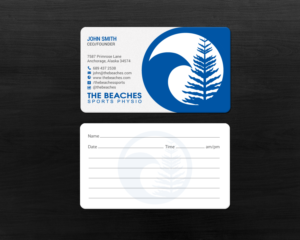 Design de Carte de Visite par chandrayaan.creative pour The Beaches Sports Physio Pty Ltd | Design : #18526012
