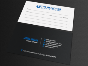 Design de Carte de Visite par chandrayaan.creative pour The Beaches Sports Physio Pty Ltd | Design : #18526018