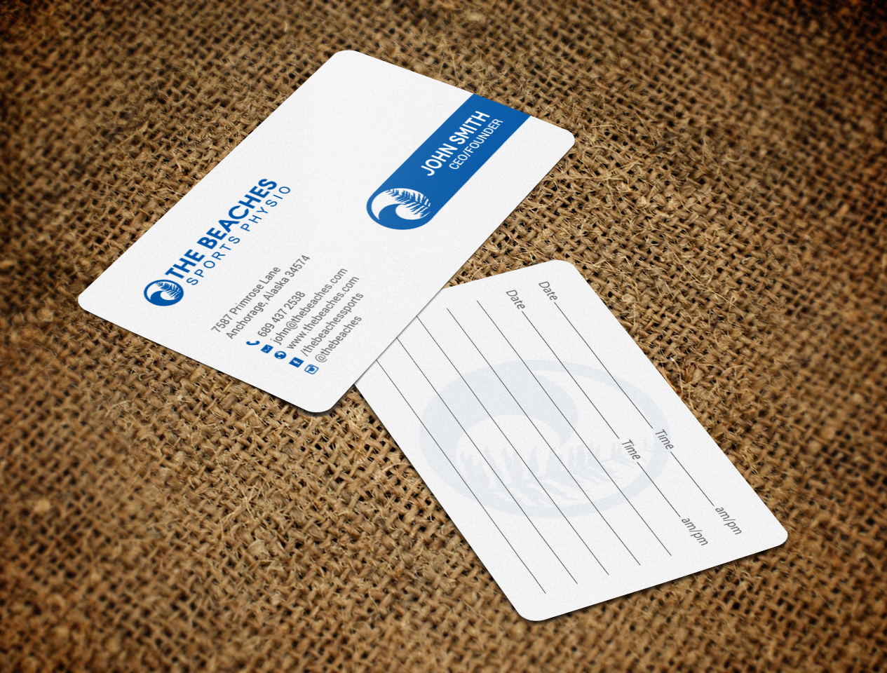 Business Card Design by chandrayaan.creative for The Beaches Sports Physio Pty Ltd | Design #18526020