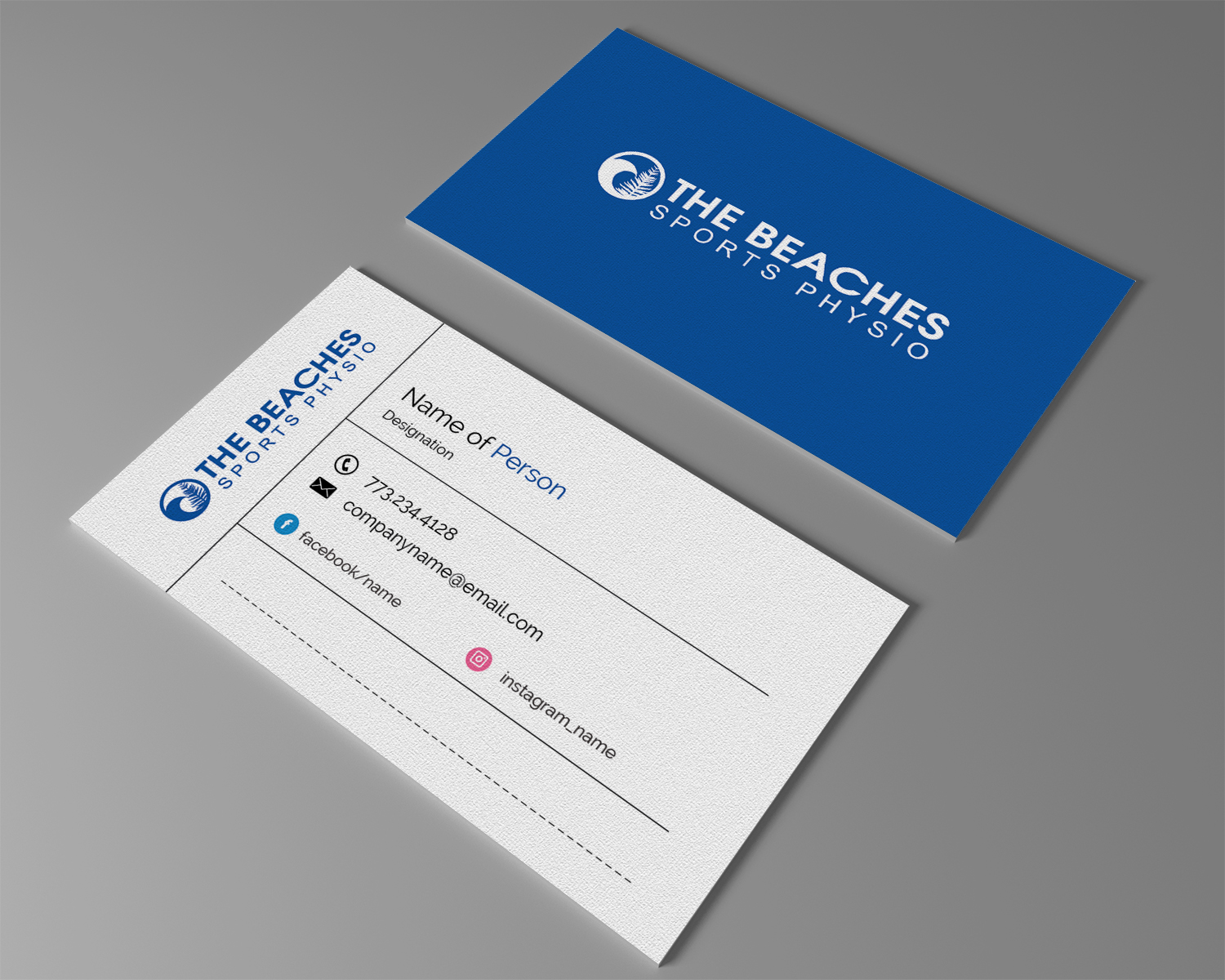 Design de Carte de Visite par M6G pour The Beaches Sports Physio Pty Ltd | Design #18522128