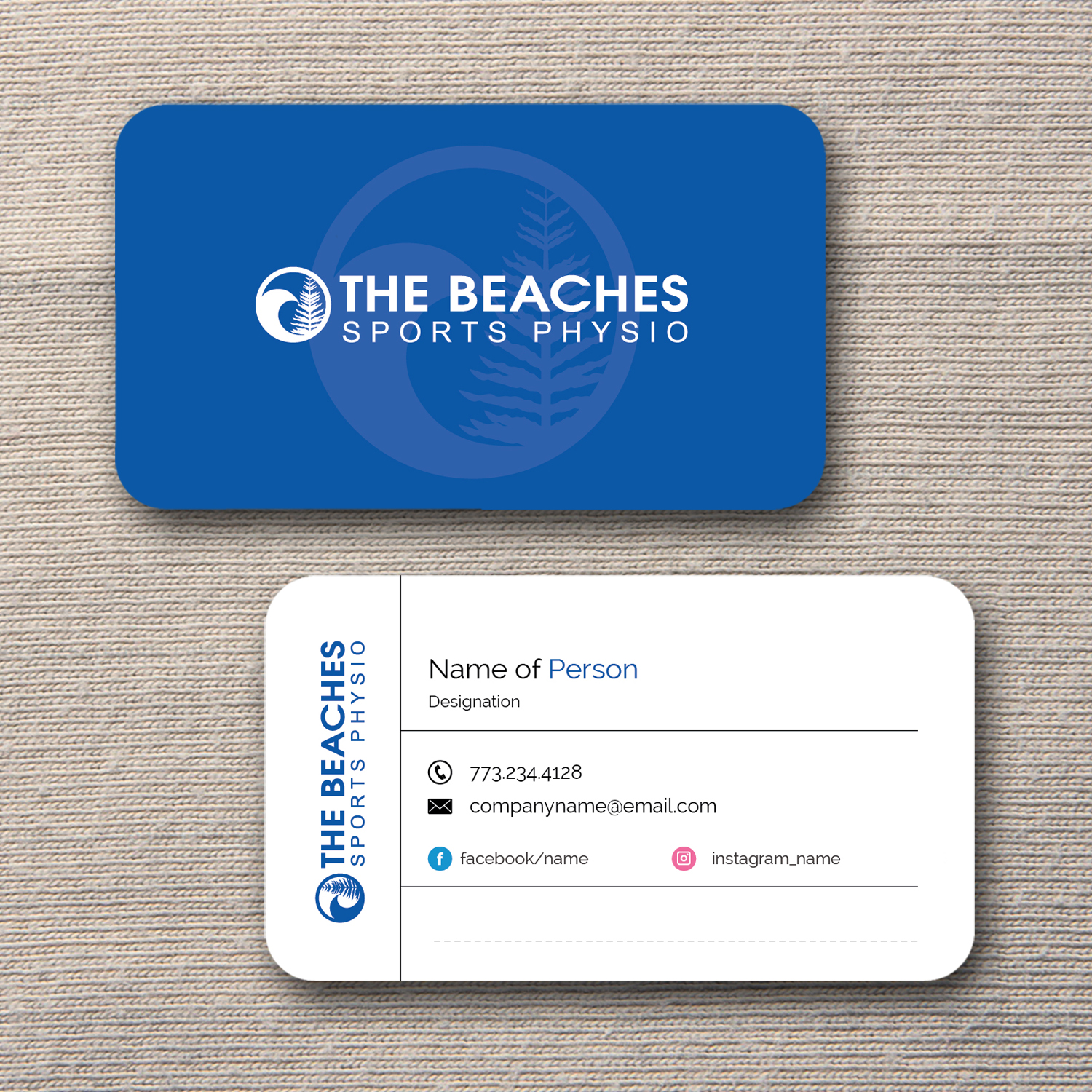 Design de Carte de Visite par M6G pour The Beaches Sports Physio Pty Ltd | Design #18522133