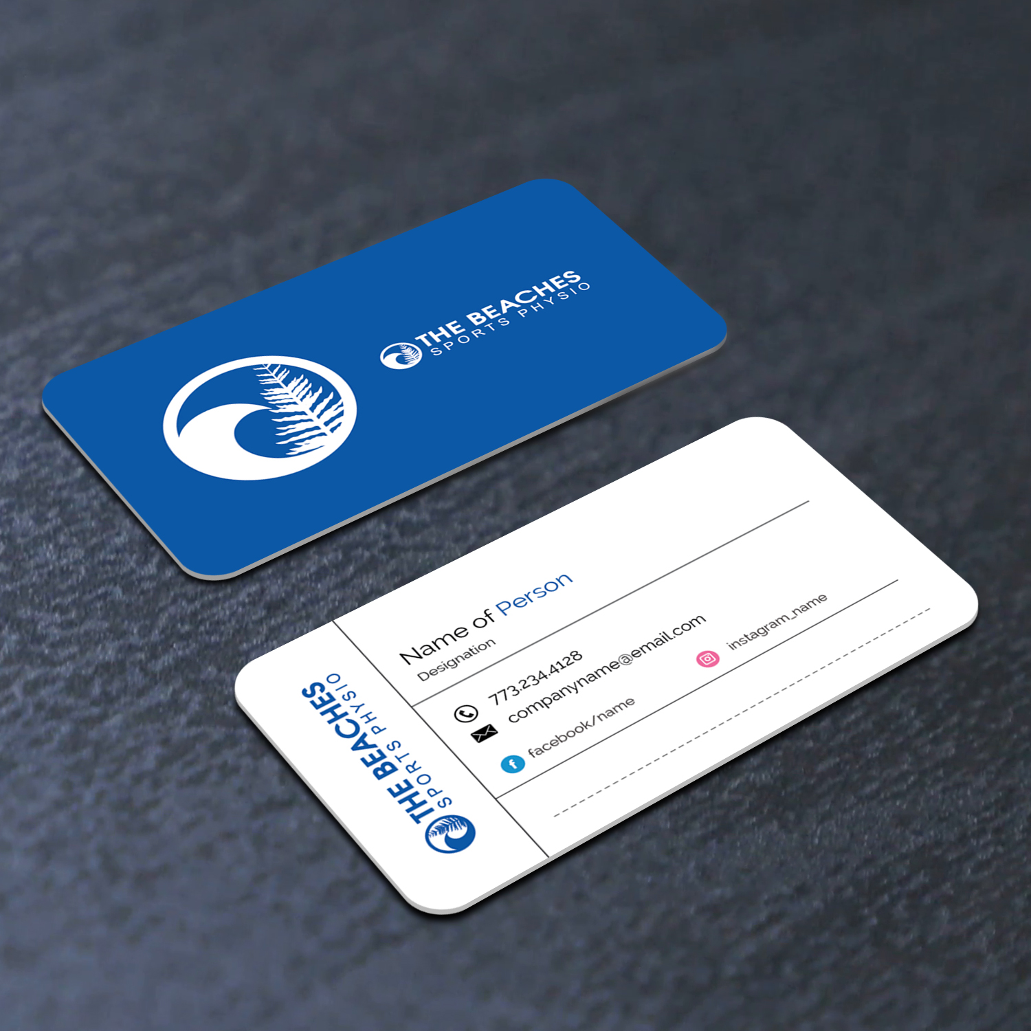 Business Card Design by M6G for The Beaches Sports Physio Pty Ltd | Design #18522187