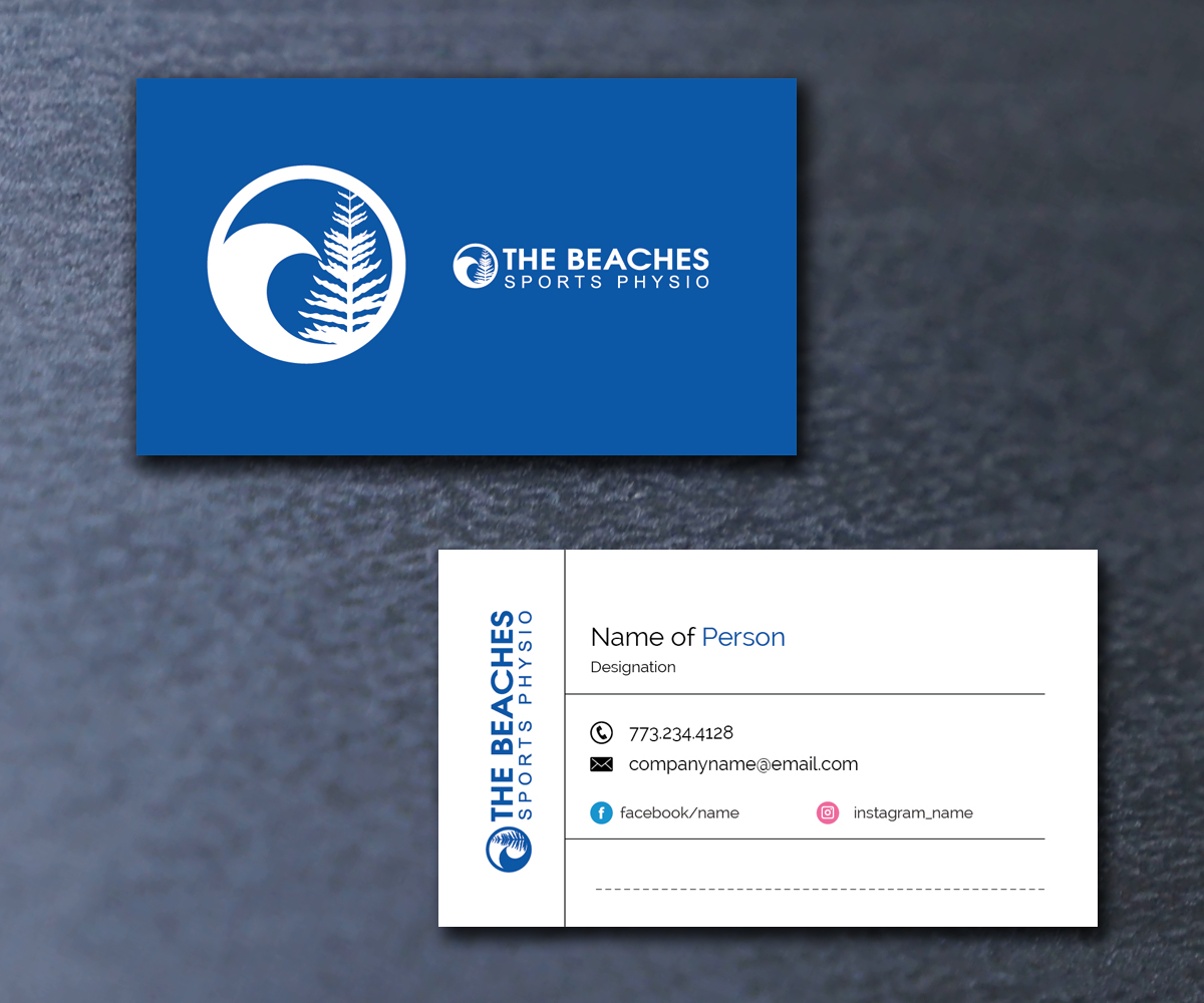 Design de Carte de Visite par M6G pour The Beaches Sports Physio Pty Ltd | Design #18522208